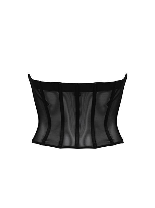 Top bustier in tulle e satin Elisabetta Franchi | TO05162E2110